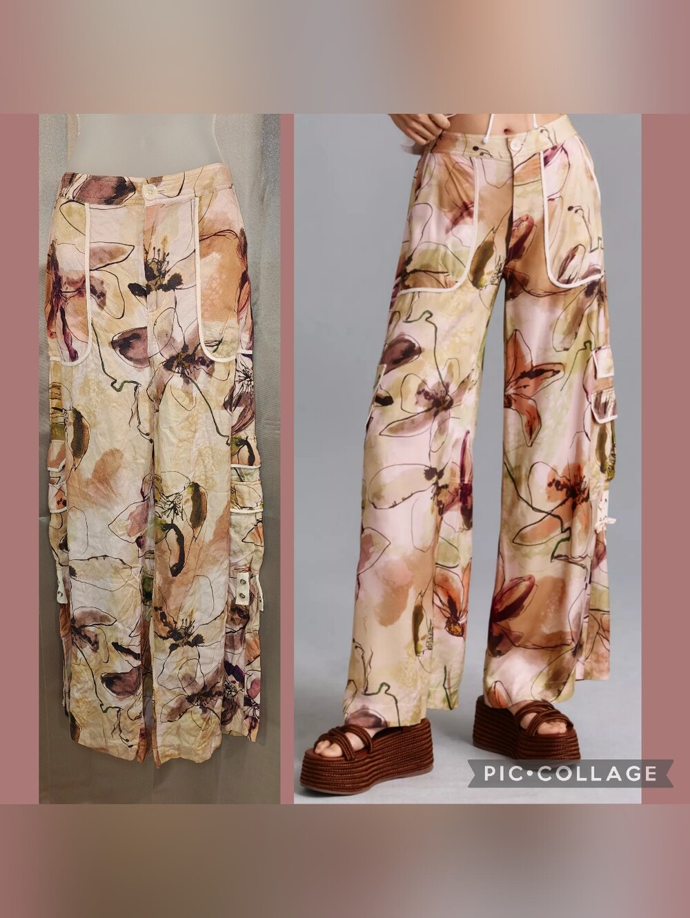 ✨ By Anthropologie Palazzo Utility Cargo Pants ✨